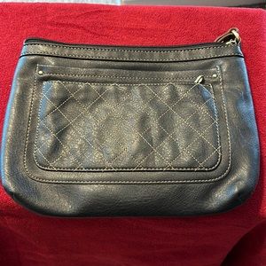 Crossbody purse- black and brown.